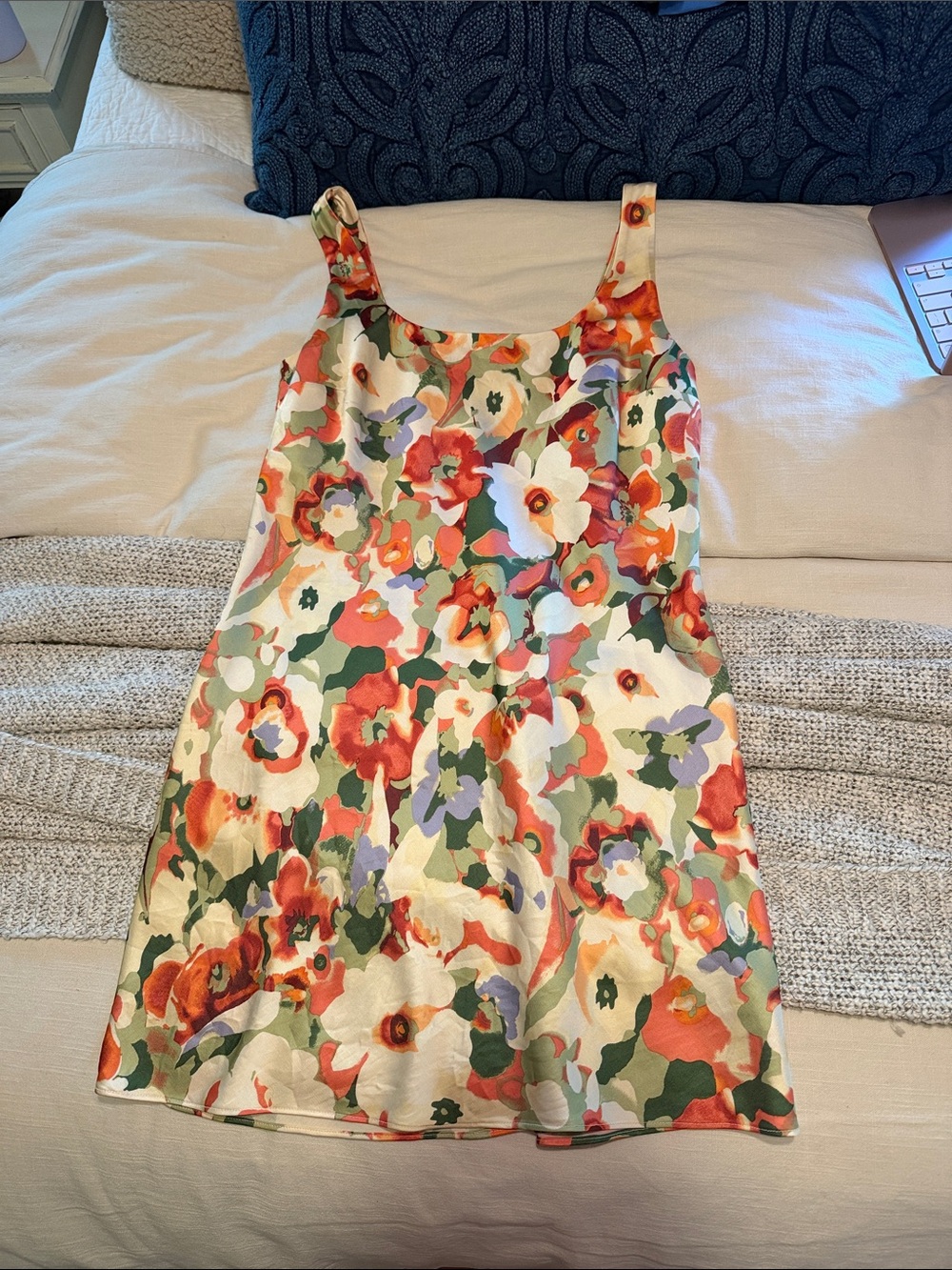 Abercrombie & Fitch Multi-Color Floral Slip Mini Dress